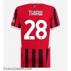 AC Milan Malick Thiaw #28 Prima Maglia Femmina 2024-25 Manica Corta